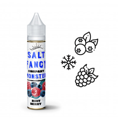 Fancy Monster Salt 30 мл - Mint Berries Со вкусом Ягод, Мяты