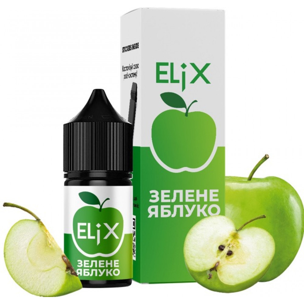 Elix 30 мл - Green Apple Со вкусом Яблока Elix 30 мл - Green Apple Со вкусом Яблока