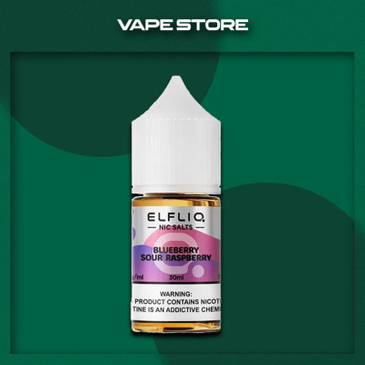 Elfliq 30 мл - Blueberry Sour Raspberry Со вкусом Кислого, Малины, Черника