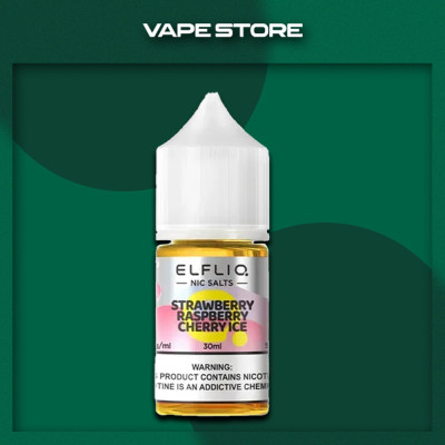 Elfliq 30 мл - Strawberry Raspberry Cherry Ice Со вкусом Вишни, Клубники, Малины, Холодка