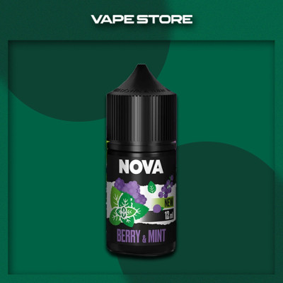 NOVA Salt 30 мл - Berry Mint Со вкусом Мяты, Ягод