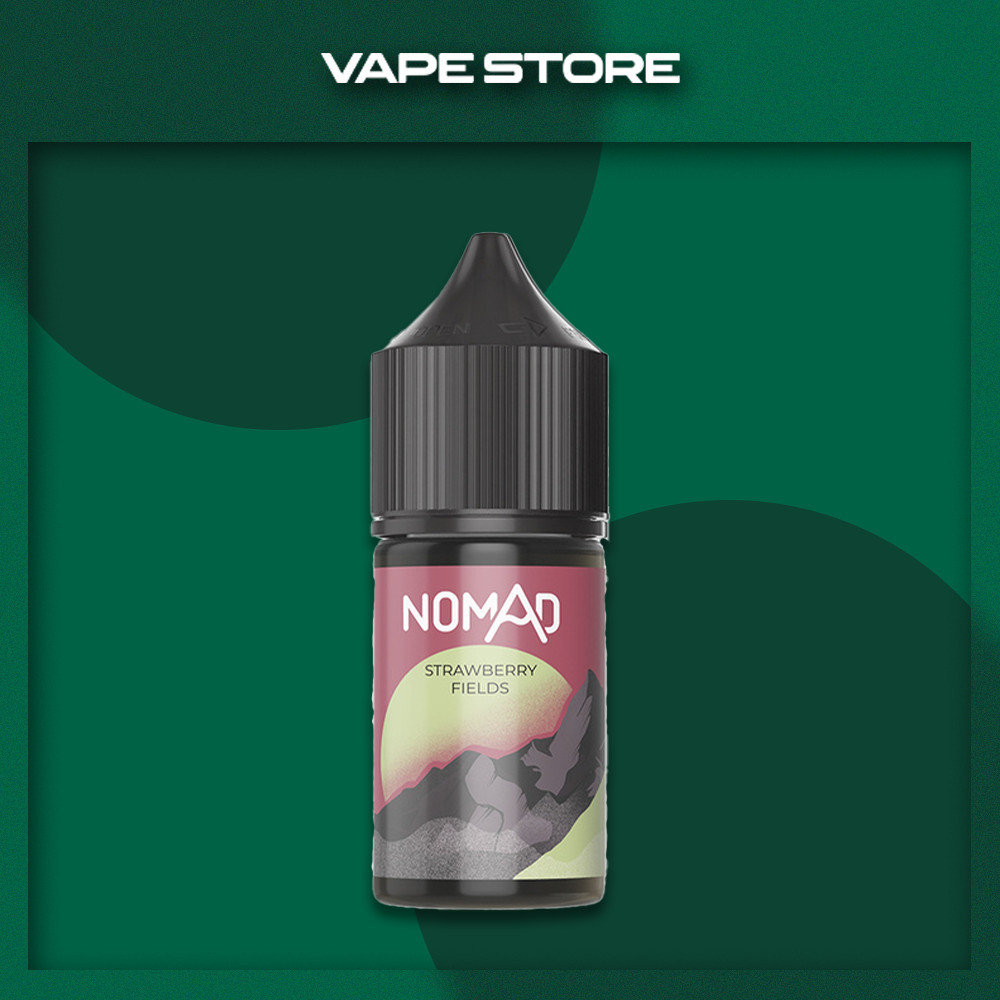 Жижа для ПОДа Nomad Salt 30 мл - Strawberry Fields Со вкусом Клубники Жижа для ПОДа Nomad Salt 30 мл - Strawberry Fields Со вкусом Клубники