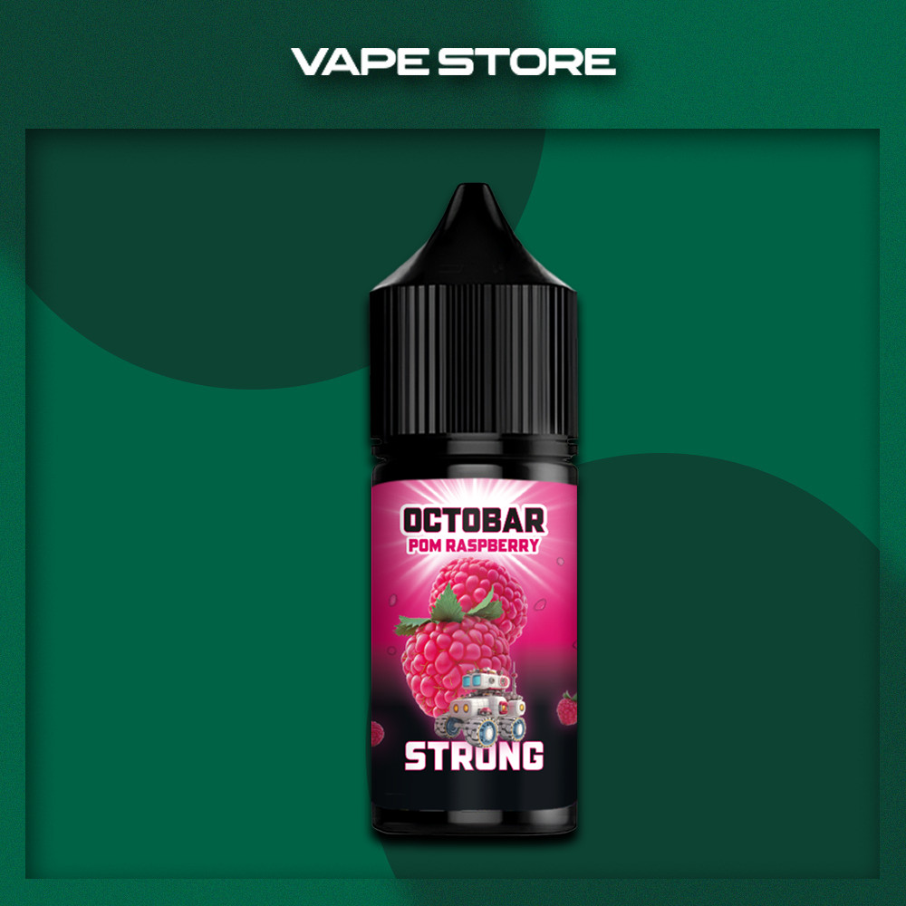 Octobar Strong 30 мл - Pom Raspberry Со вкусом Граната, Малины Octobar Strong 30 мл - Pom Raspberry Со вкусом Граната, Малины