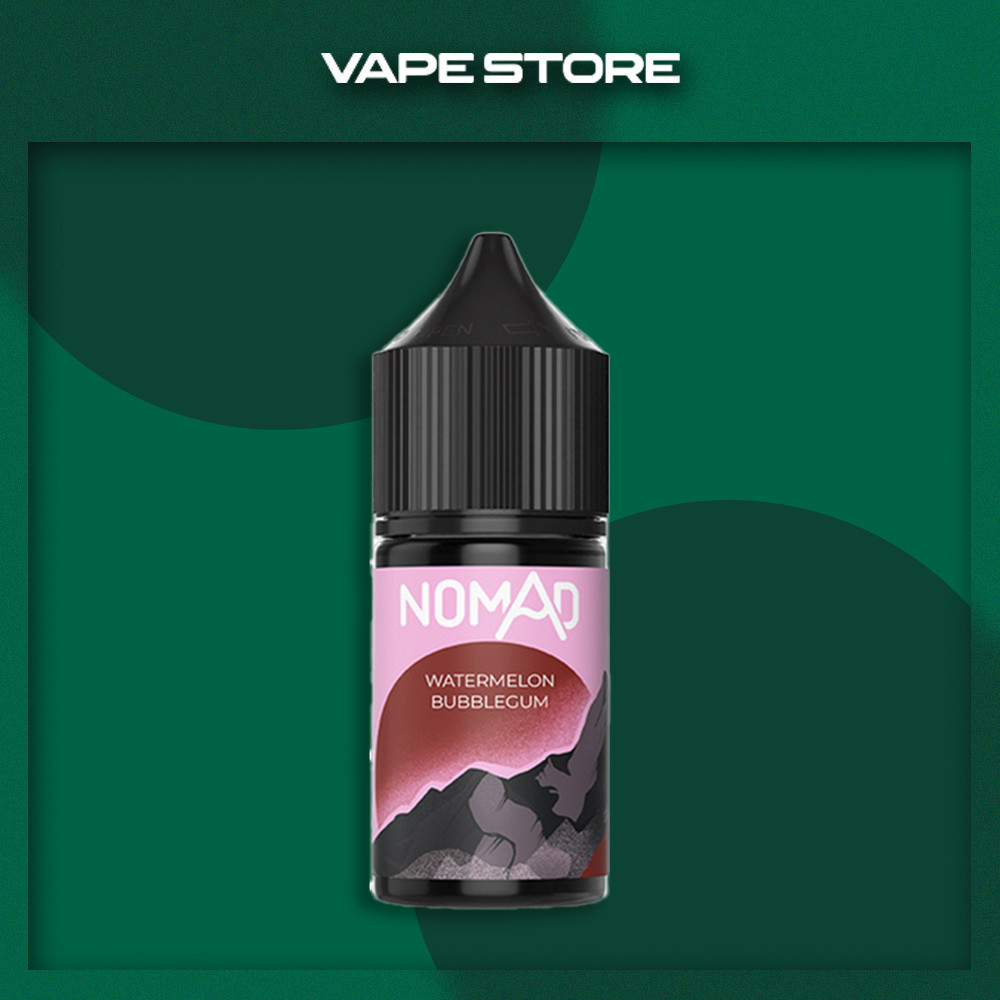 Жижа для ПОДа Nomad Salt 30 мл - Watermelon Bubblegum Со вкусом Арбуза, Жвачки Жижа для ПОДа Nomad Salt 30 мл - Watermelon Bubblegum Со вкусом Арбуза, Жвачки