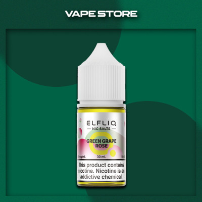 Elfliq 30 мл - Green Grape Rose Со вкусом Винограда, Розы