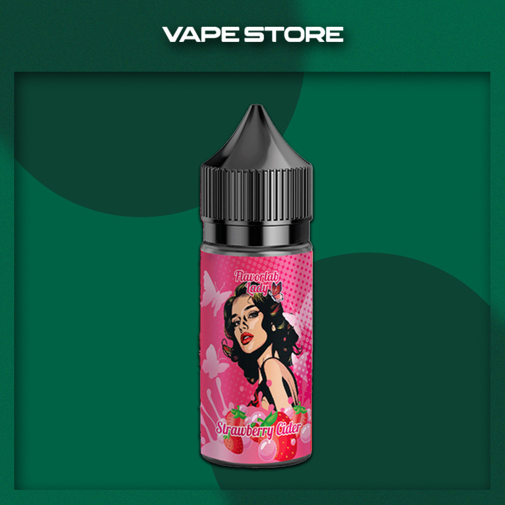 Жижа для ПОДа Flavorlab Lady 30 мл - Strawberry Cider Со вкусом Клубники, Коктейля Жижа для ПОДа Flavorlab Lady 30 мл - Strawberry Cider Со вкусом Клубники, Коктейля