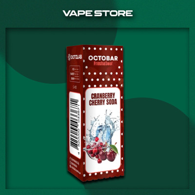 Octobar Fresh&Sour 10 мл - Cranberry Cherry Soda Со вкусом Вишни, Клюквы, Содовой