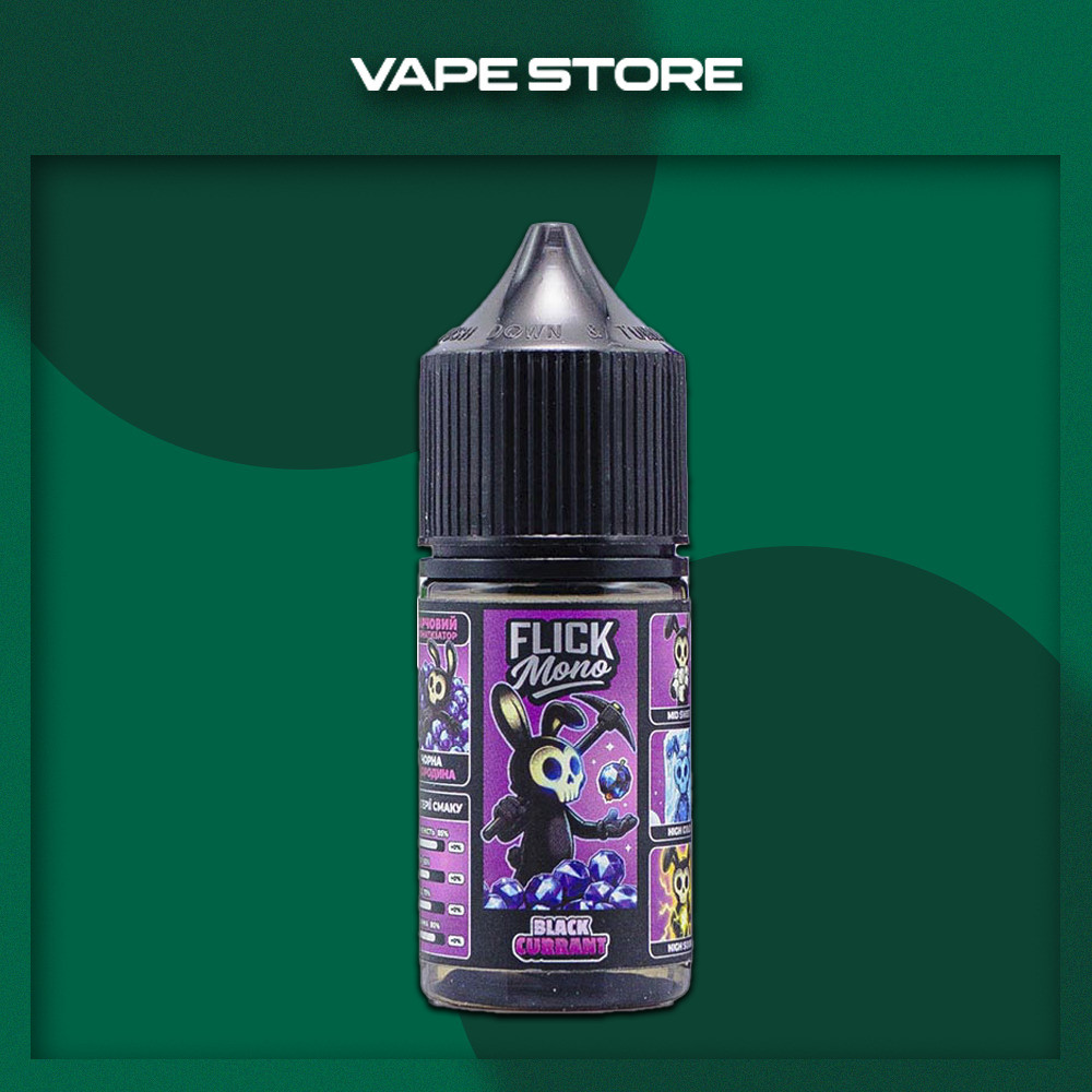 Flick Mono 30ml - Black Currant Flick Mono 30ml - Black Currant