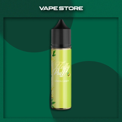 Fluffy Puff 60ml Organic - Lemon Candy Со вкусом Конфеты, Лимона