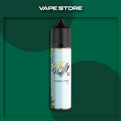 Fluffy Puff 60ml Organic - Lemon Candy Ice Со вкусом Конфеты, Лимона, Холодка