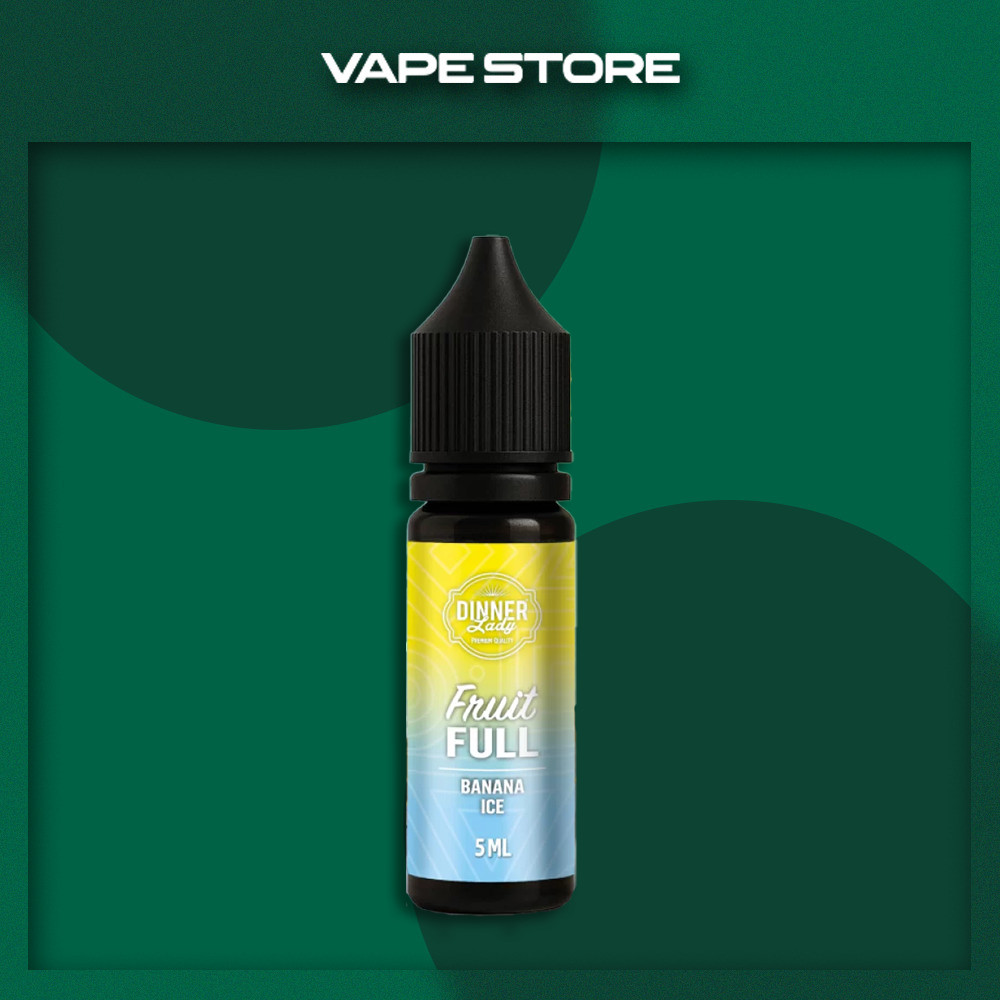 Жижа для ПОДа Dinner Lady Full Fruit 15ml - Banana Ice Жижа для ПОДа Dinner Lady Full Fruit 15ml - Banana Ice