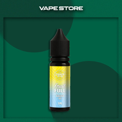 Dinner Lady Full Fruit 15ml - Banana Ice Со вкусом Банана, Холодка