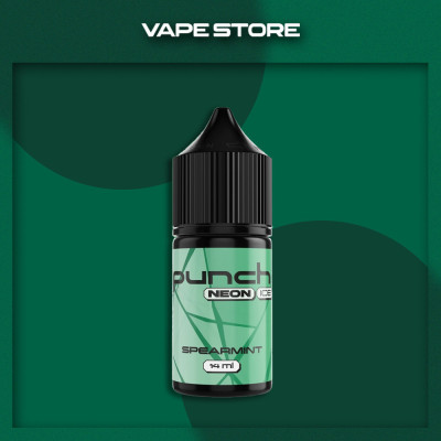 Punch Neon Ice 30 мл - Spearmint Со вкусом Мяты, Холодка