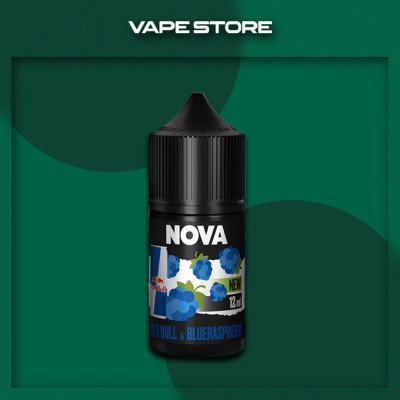 NOVA Salt 30 мл - Red Bull & BlueRaspberry Со вкусом Голубой малины, Энергетика