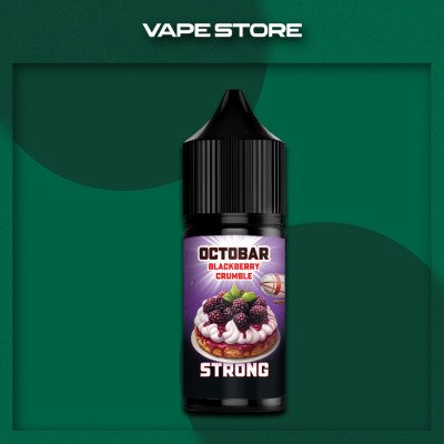 Octobar Strong 30 мл - Blackberry Crumble Со вкусом Выпечки, Ежевики