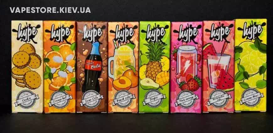 Жидкости для электронных сигарет HYPE SALTS Купить Жидкости для электронных сигарет HYPE SALTS - минимизация вреда для здоровья